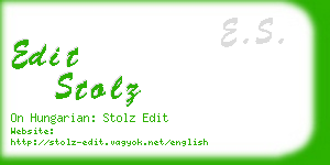 edit stolz business card